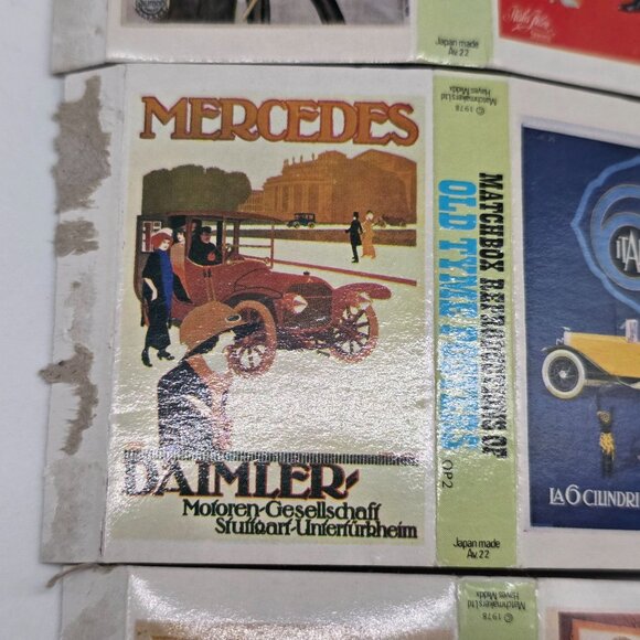 Vintage Old Tyme Posters Matches Box Collection 3 Boxes Includes 6 Original Imag - Picture 4 of 8